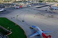 Malta Airport aerial shots