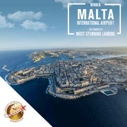 Malta Airport Scenic Landing