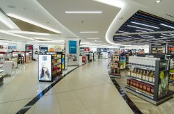 Duty Free shop offering Reserve and Collect