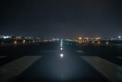 Runway centre lights Malta Airport