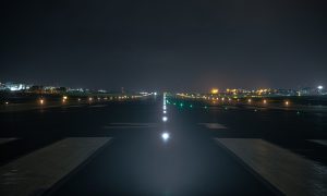 Runway centre lights Malta Airport